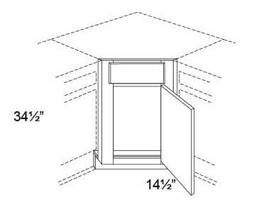 Corner Sink Base Front