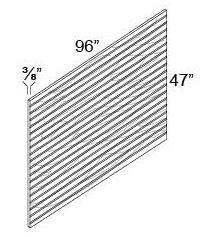 Beadboard Finished Plywood Panel