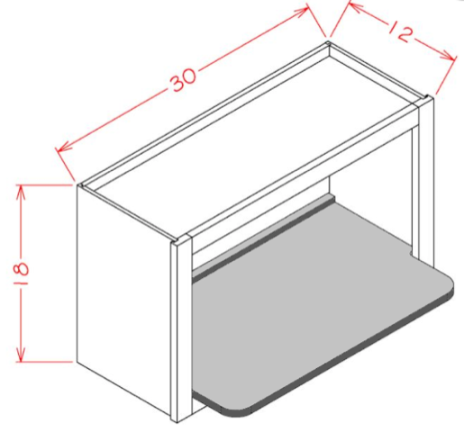 SHELF ONLY for Wall Microwave Cabinet