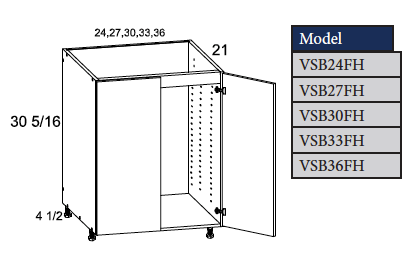 Vanity Sink Base Full Height