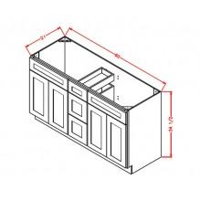 Vanity Double Sink Base