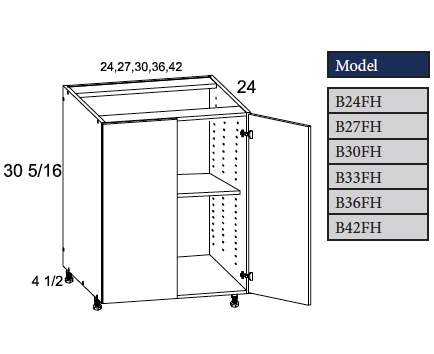 Base Full Height, base cabinet