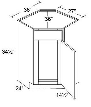 Base Diagonal Corner Cabinet