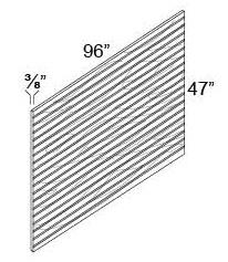 Beadboard Finished Plywood Panel