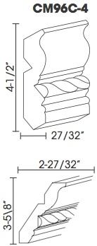 Crown Molding wih Dental Detail