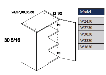 Wall Cabinet with Two Doors