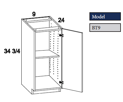 Base Full Height, base cabinet