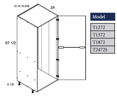 Tall Cabinet NO Shelving