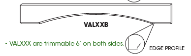 Valance - Curved