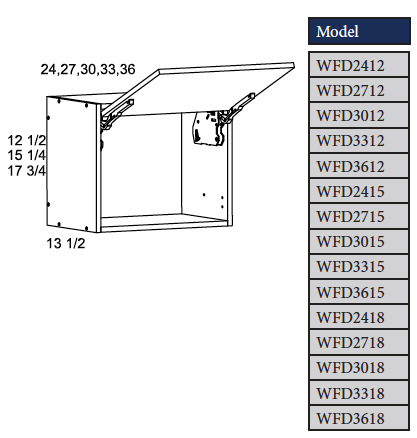 Flip Up Wall Cabinet