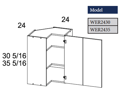 Wall Easy Reach Corner Cabinet